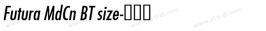 Futura MdCn BT size字体转换